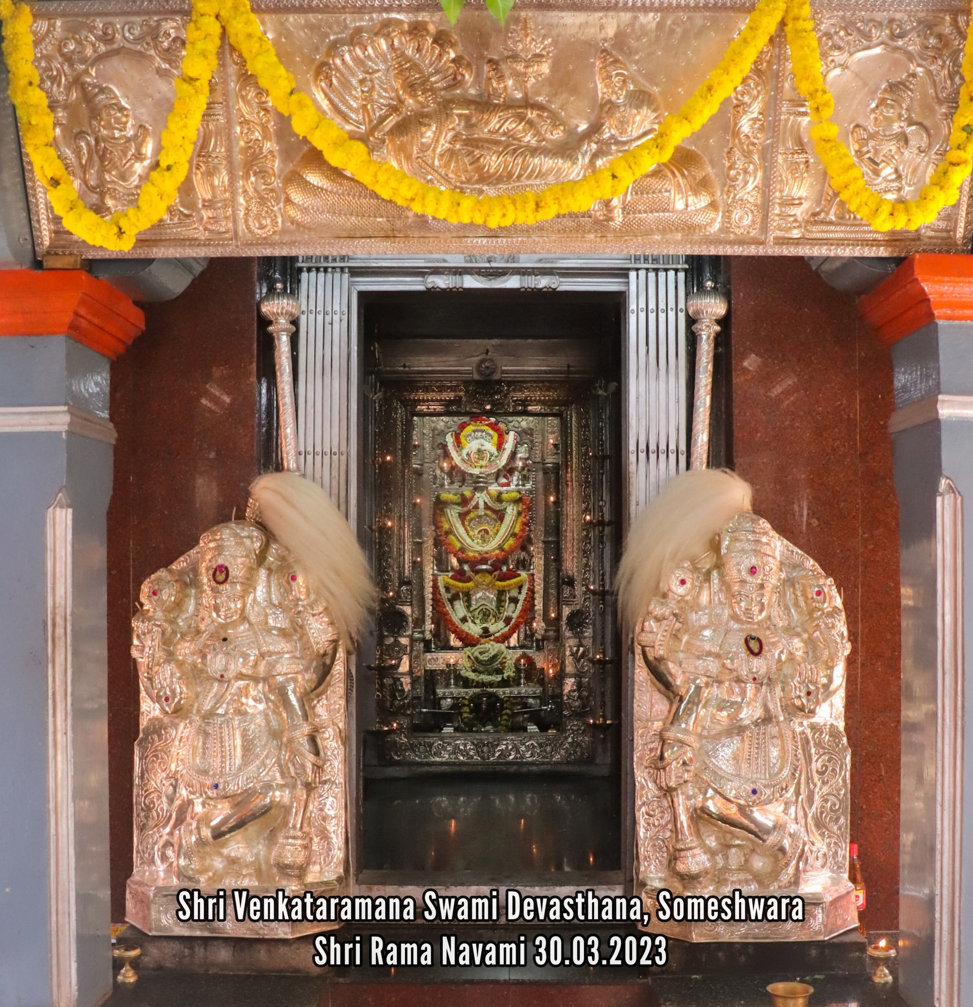 Sanctum with Dwarapalas